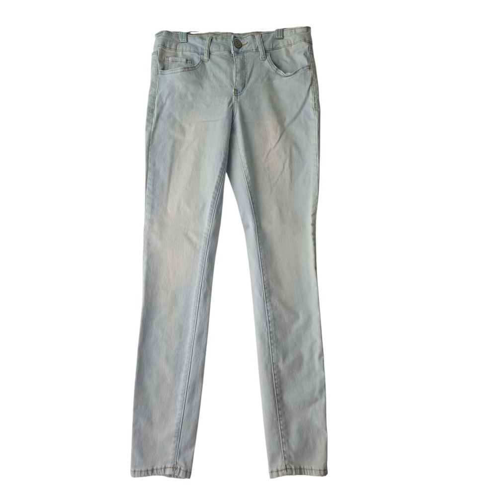 SO Juniors 9 Low Rise Jeggings Light Wash Stretch Skinny Jeans Y2K Denim